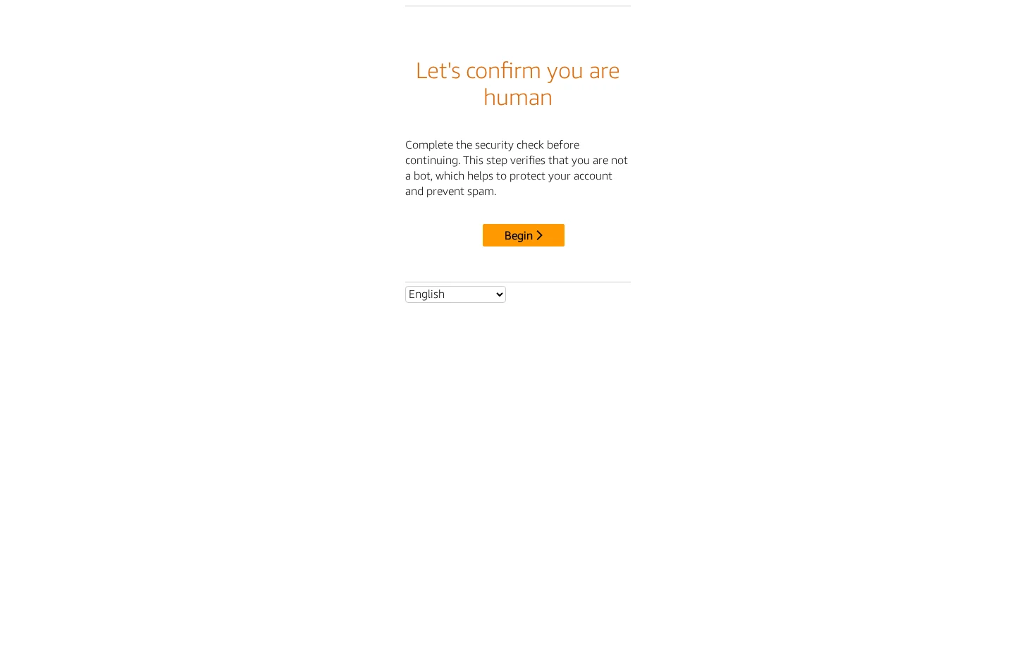 Human Verification 页面快照